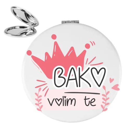 Bako volim te - Ogledalce – proizvod sa printom
